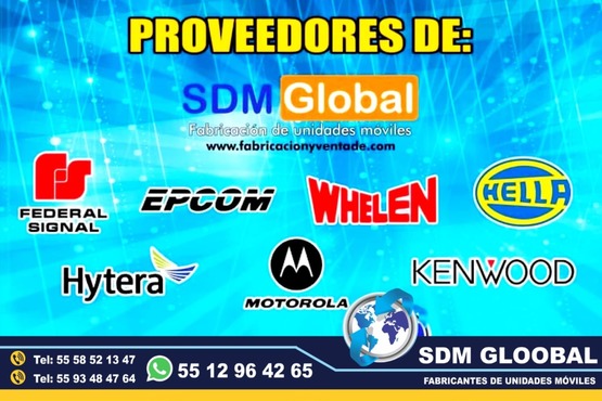 proveedores de equipo para patrullas equipadas nuevas venta distribucion de todo tipo de patrullas pick up sedan moto patrullas instalacion configuracion programacion de equipo visual acustico torreta sirena bocina estrobos codigos equipo accesorios metalicos roll bar 3 2 1 arcos comando estructura tubular tumbaburros burrera para choques defensa delantera banca central con doble respando escalon trasero defensa trasera lona pintura rotulacion uniades moviles especiales sdm global mexico