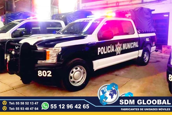 Conversion, Equipamiento y equipo para Patrullas nuevas, Fabricacion y venta de unidades moviles para seguridad publica, privada, rescate, salvamento. SDM Global Mexico somos una empresa líder en el Equipamiento de Patrullas asi como de unidades moviles de rescate, salvamento, proximidad, primer respodiente, equipo tactito, anti motin, fuerzas especiales, semi remolques con personal altamente capasitado para su fabricacion, Roll bar, Tumbaburros, Burrera, Banca central, Defensa trasera, Lona, Rotulacion, Pintura, Torreta de leds, sirena, bocina, codigos, estrobos, luces, etc. somos fabricantes.El término auto o moto Patrulla es utilizado para Patrullar un área concreta asignada. ​ Su función primaria es servir de apoyo a los oficiales de Policía en sus tareas diarias como rondines y traslado de delincuentes. somos fabricantes de unidades moviles especiales.Somos una Empresa Mexicana líder en el Mercado con años de experiencia, especialistas en el Equipamiento de Patrullas Equipadas Cajas y Remolques Unidades Moviles Especiales de Seguridad, Rescate, Salvamento, Salud, Comunicacion, Higine, etc.,Somos fabribricantes directos, distribuidores en todo Mexico, comunicate y te atenderemos personalmente.