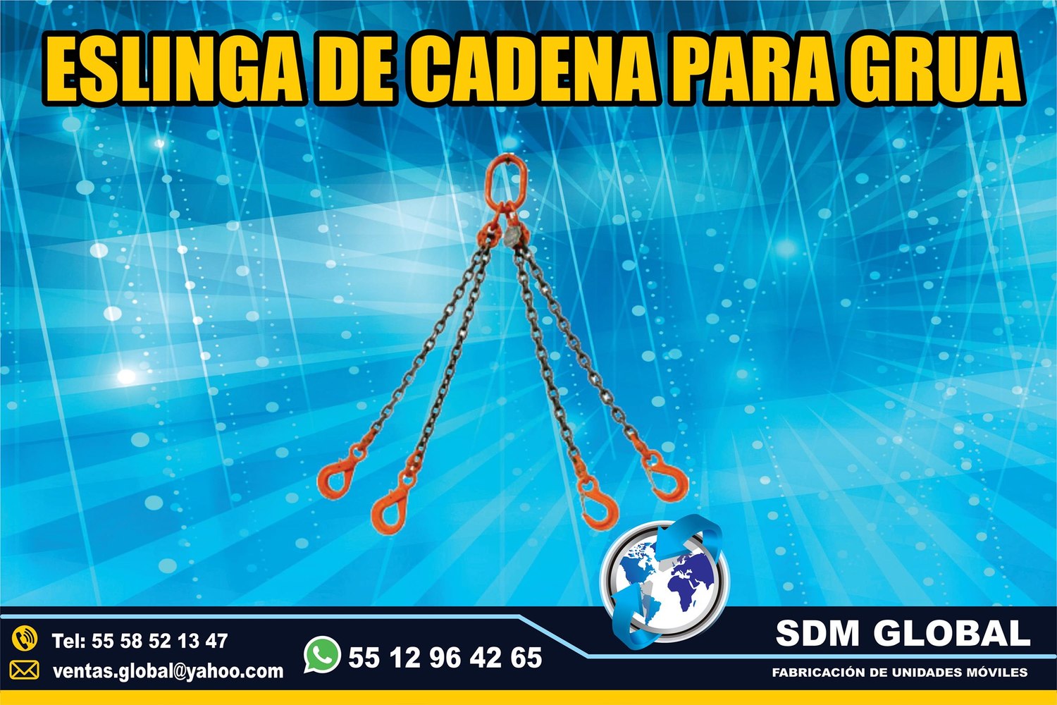 VENTA DE CADENAS DE AMARRE para gruas<br>