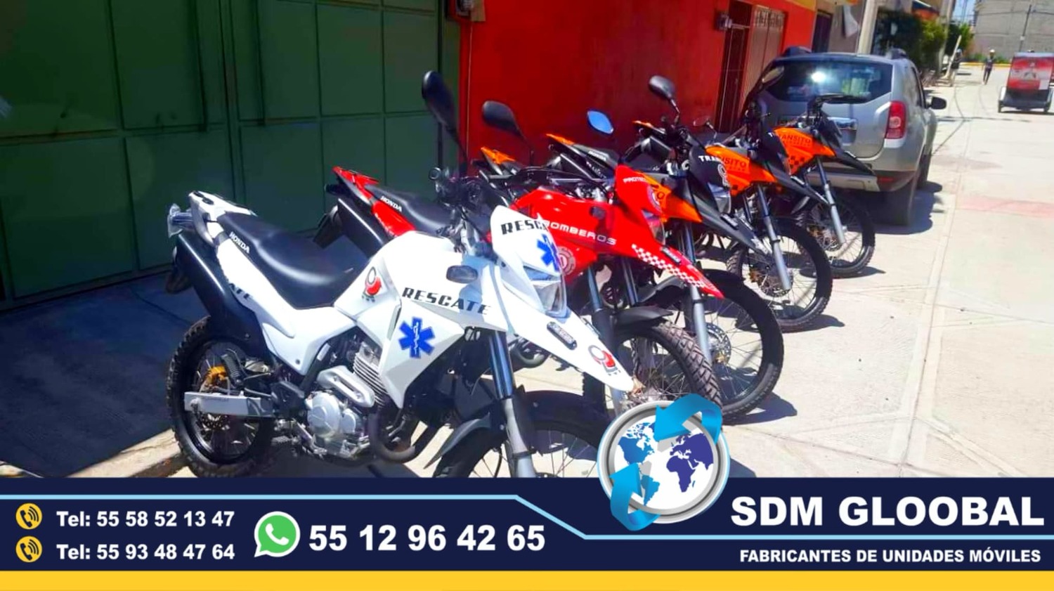 Venta Fabricacion Conversion y Equipamiento de MotoPatrullas cuatrimotos bicicletas<br>