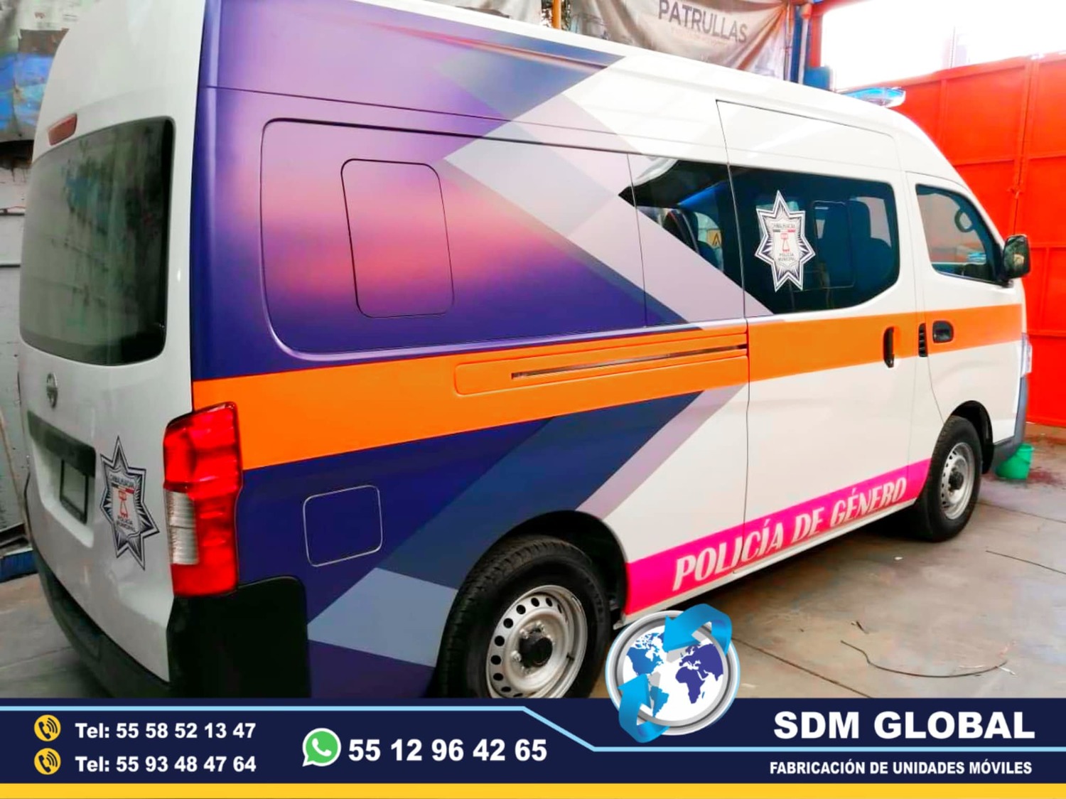 Fabricacion de Unidad Movil de Policia de Genero rosa violetas atencion a la mujer en Mexico<br>