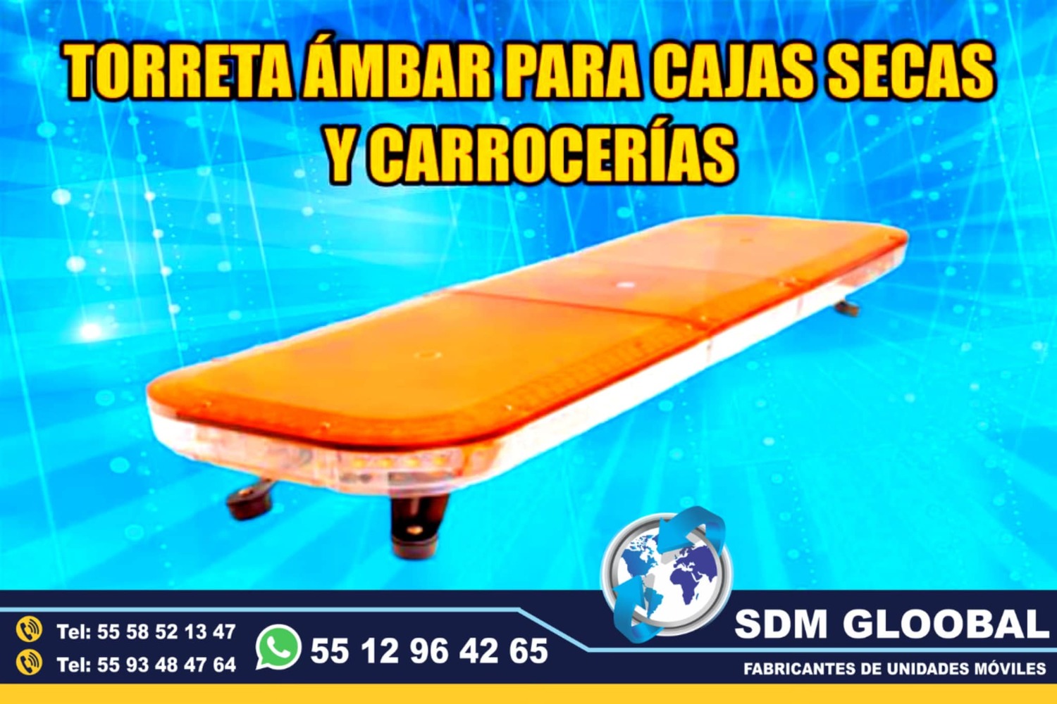 Venta de Torreta de Leds para patrullas rojo Federal Signal 