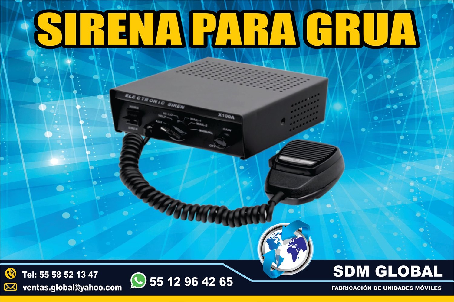 VENTA DE SIRENA MARCA Epcom System para gruas de plataforma<br>