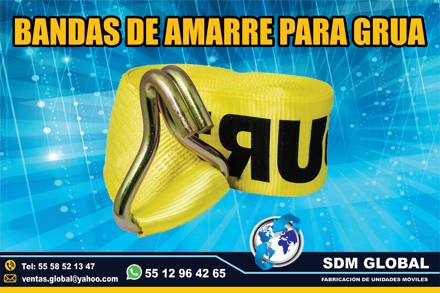 VENTA DE BANDAS DE AMARRE para gruas<br>