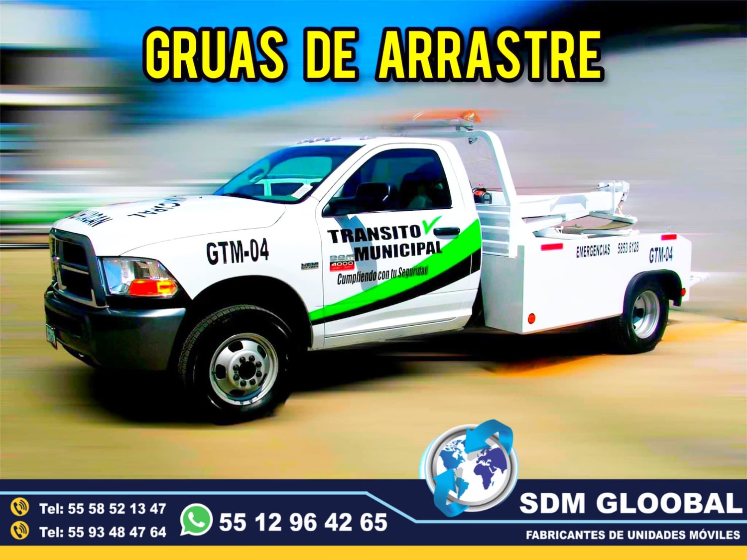 Fabricacion y venta de Gruas de Plataforma Rescate Salvacion 