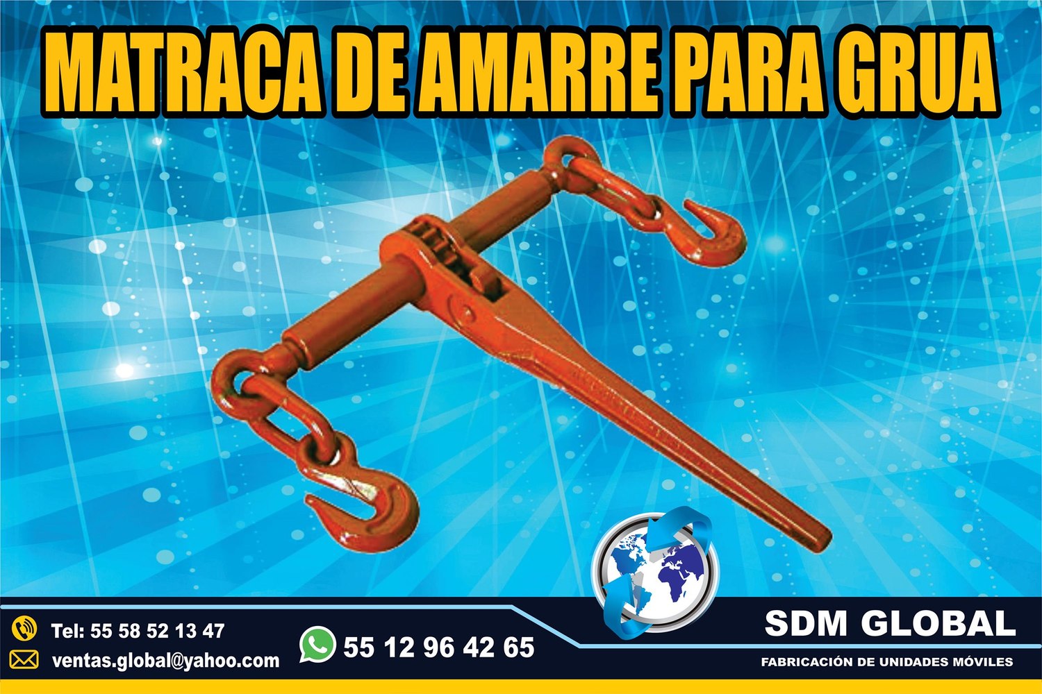 VENTA DE MATRACA DE AMARRE para gruas<br>