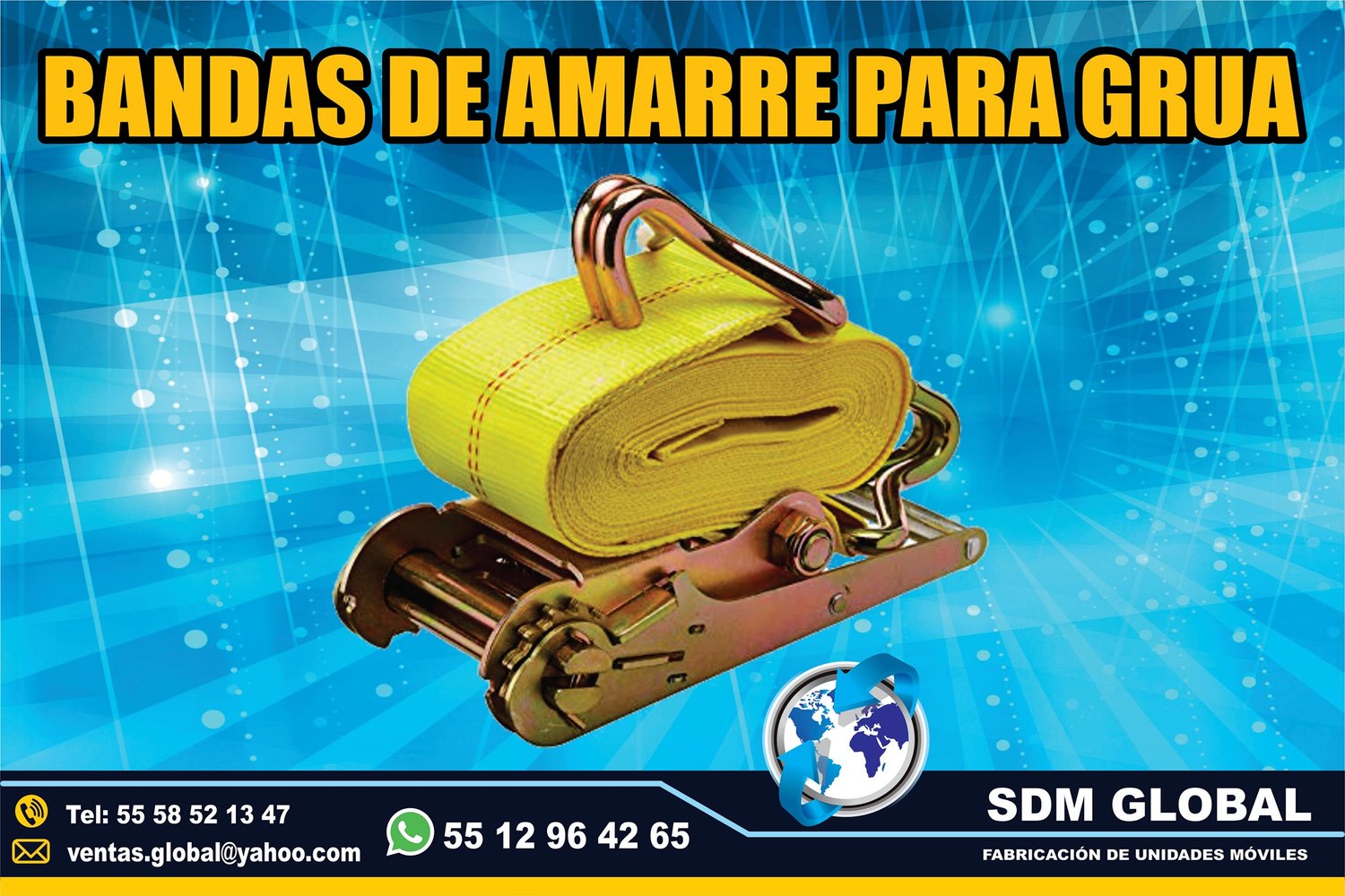 VENTA DE BANDAS DE AMARRE para gruas<br>
