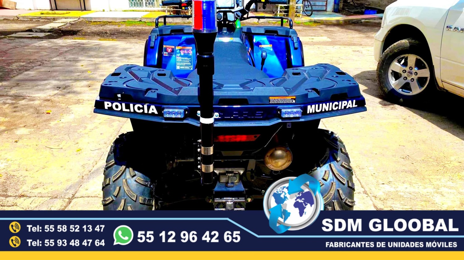 Equipo para la conversion y equipamiento de motopatrullas