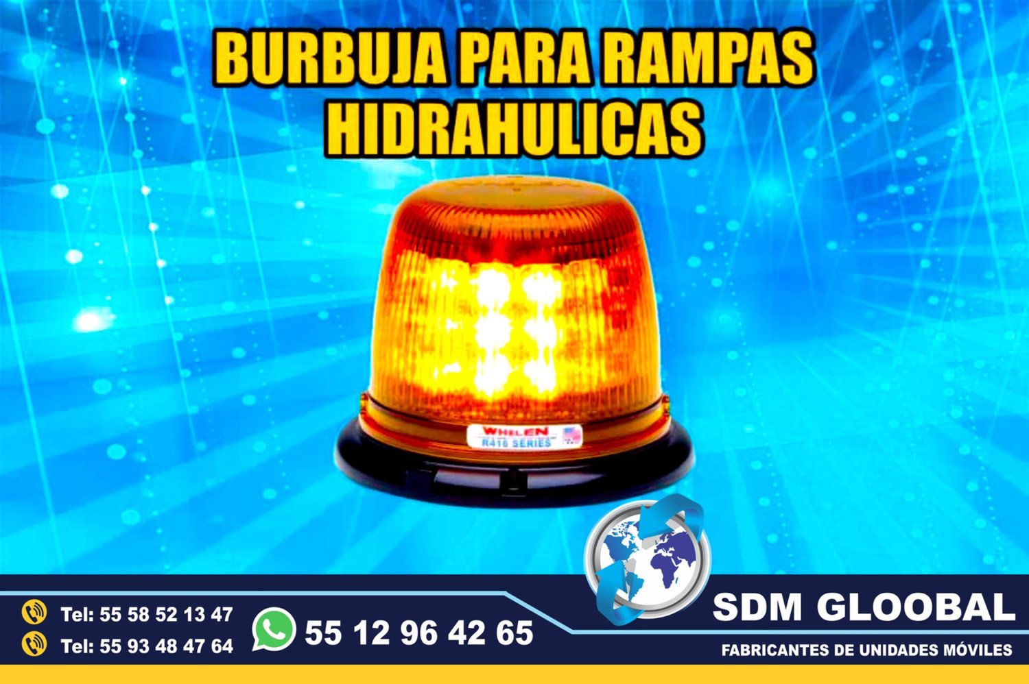 Venta de Mini torreta ambar para Rampas Hidraulicas de carga <br>