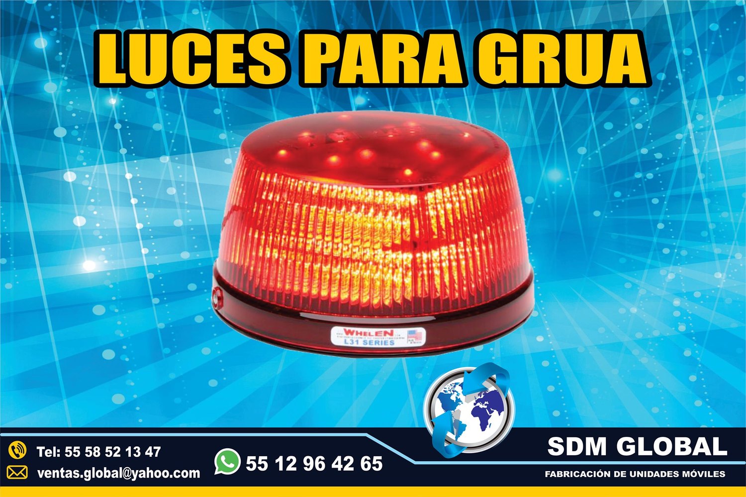Venta de Luces Perimetrales Auxiliares para Gruas&nbsp;<br>