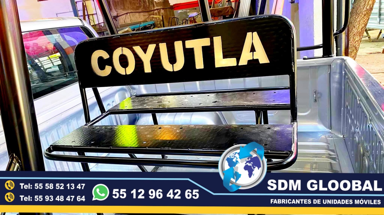 Personalizacion con corte de laser en equipo y accesorios metalicos para patrullas ambulancias