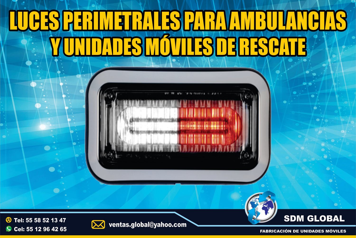 Venta de Luces Perimetrales para Ambulancias de Traslado Tipo I, II&nbsp;&nbsp;<br>