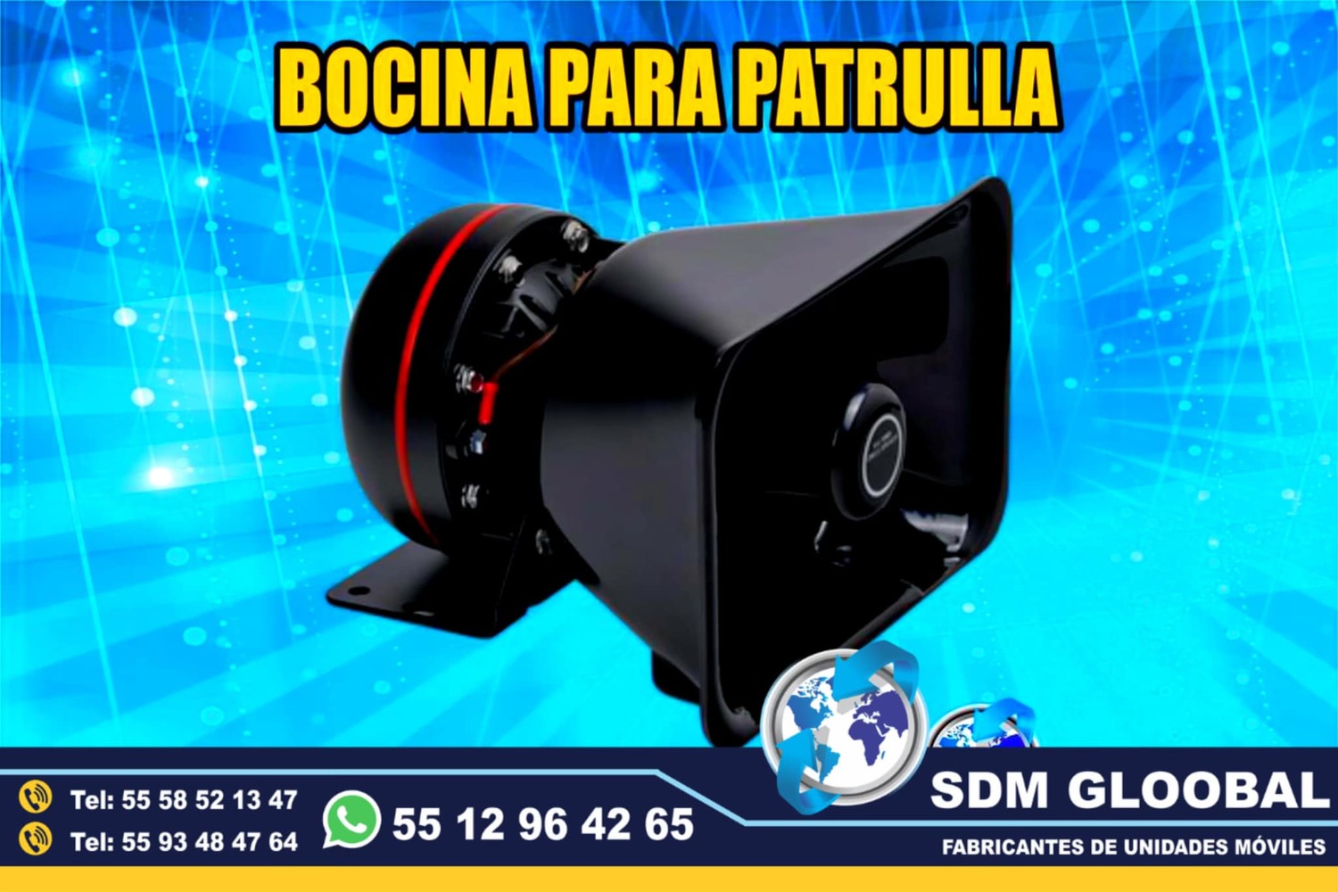 Bocina y equipo para ambulancias patrullas Epcom System 