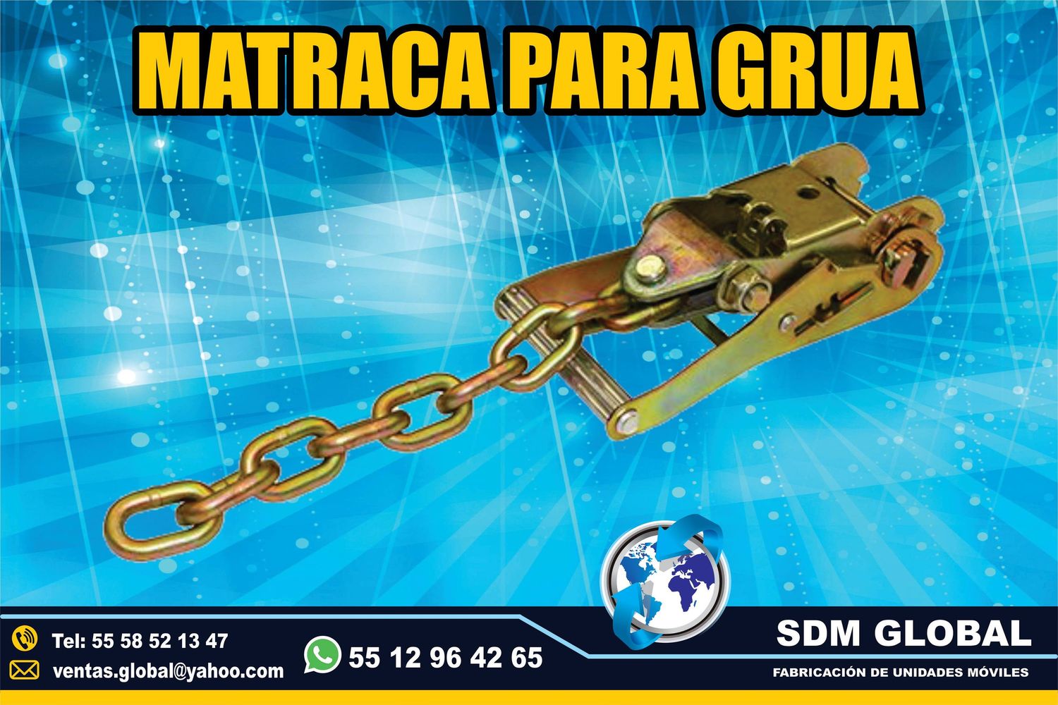 VENTA DE MATRACAS DE AMARRE para gruas<br>