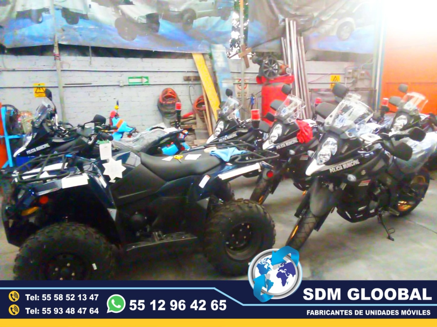 Venta Fabricacion Conversion y Equipamiento de MotoPatrullas cuatrimotos bicicletas<br>