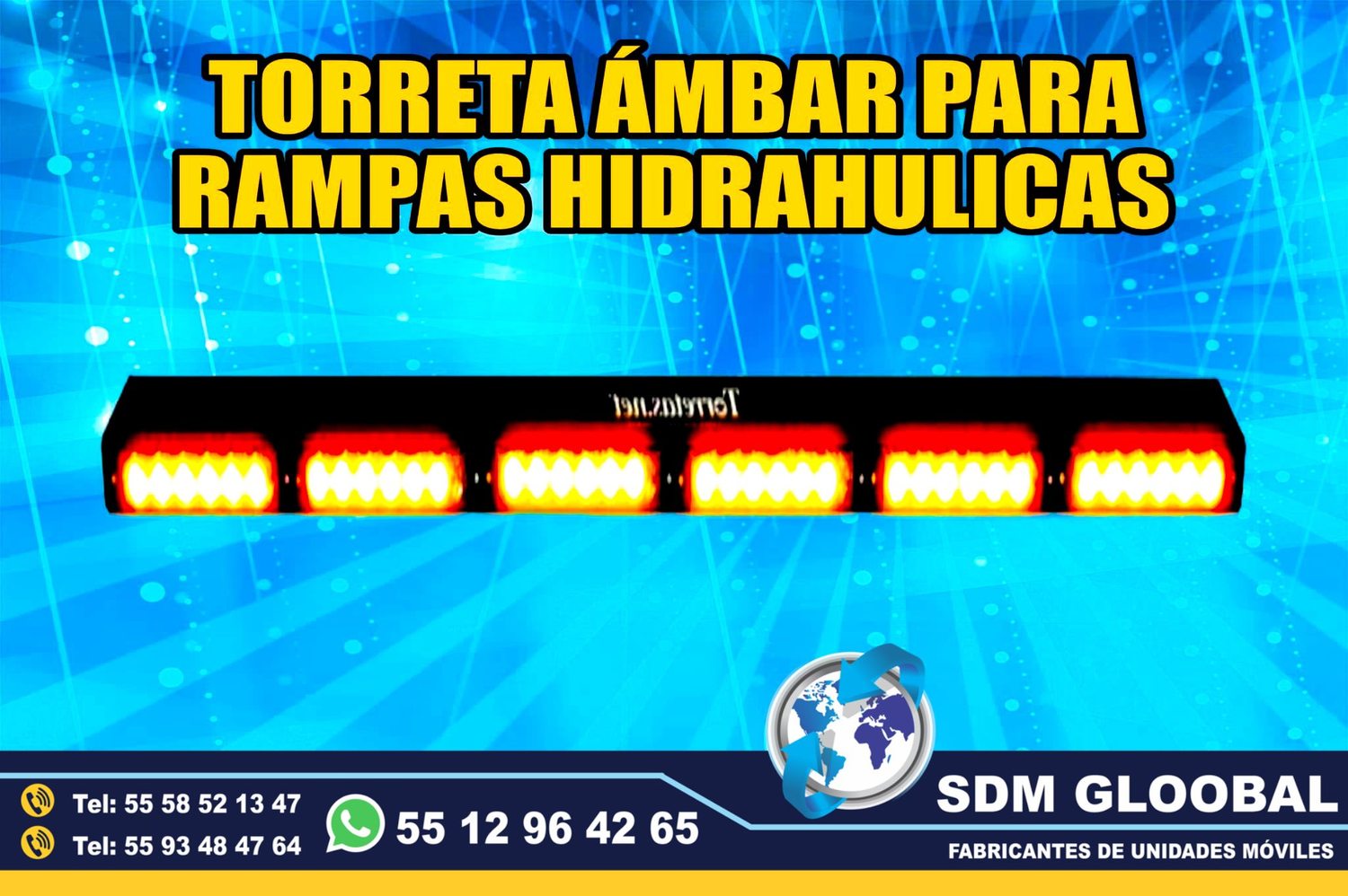 Venta de Torreta&nbsp; de Leds ambar para Rampas Hidraulicas de carga<br>