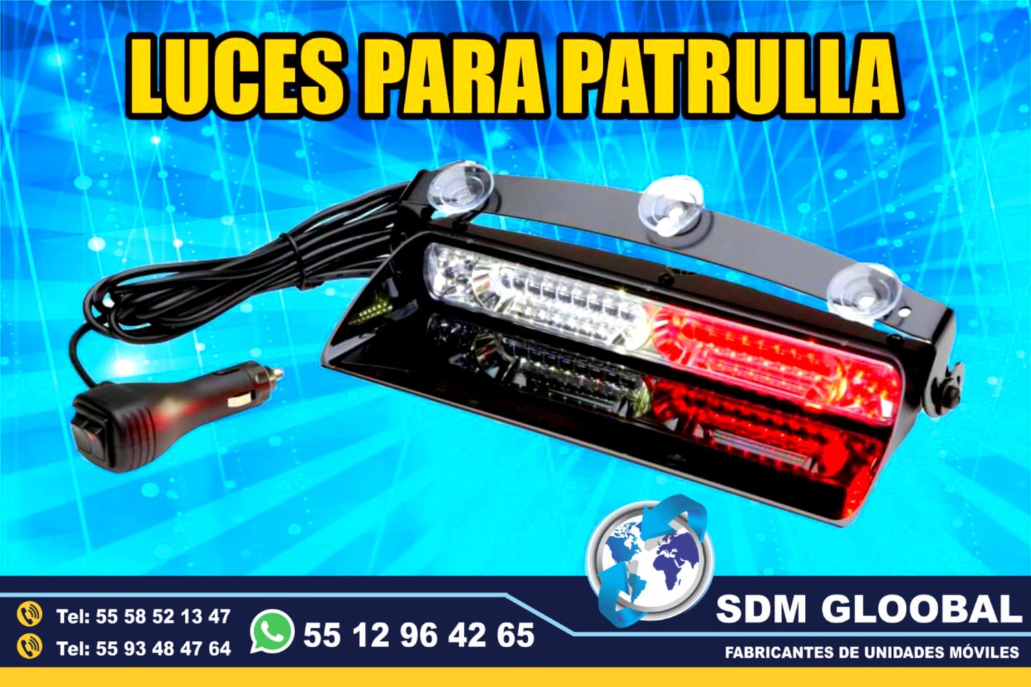 Venta de Luces para escolta, ministerial, ficalia, auxiliares 