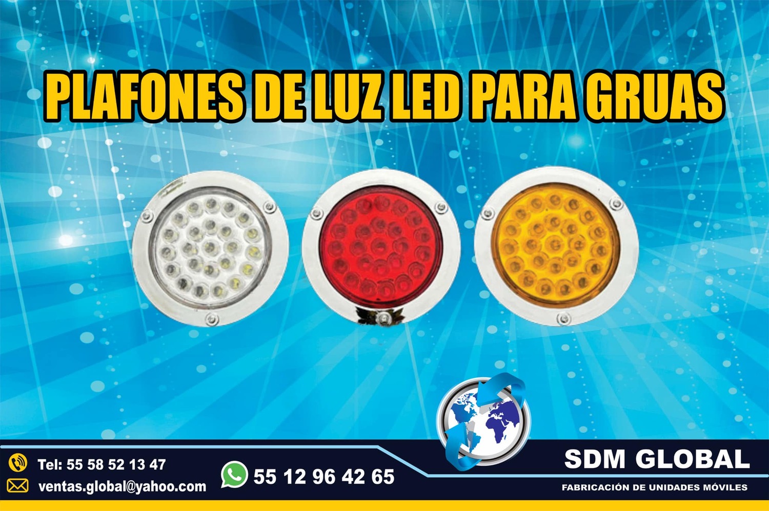 Venta de plafones de leds para gruas&nbsp;de arrastre<br>