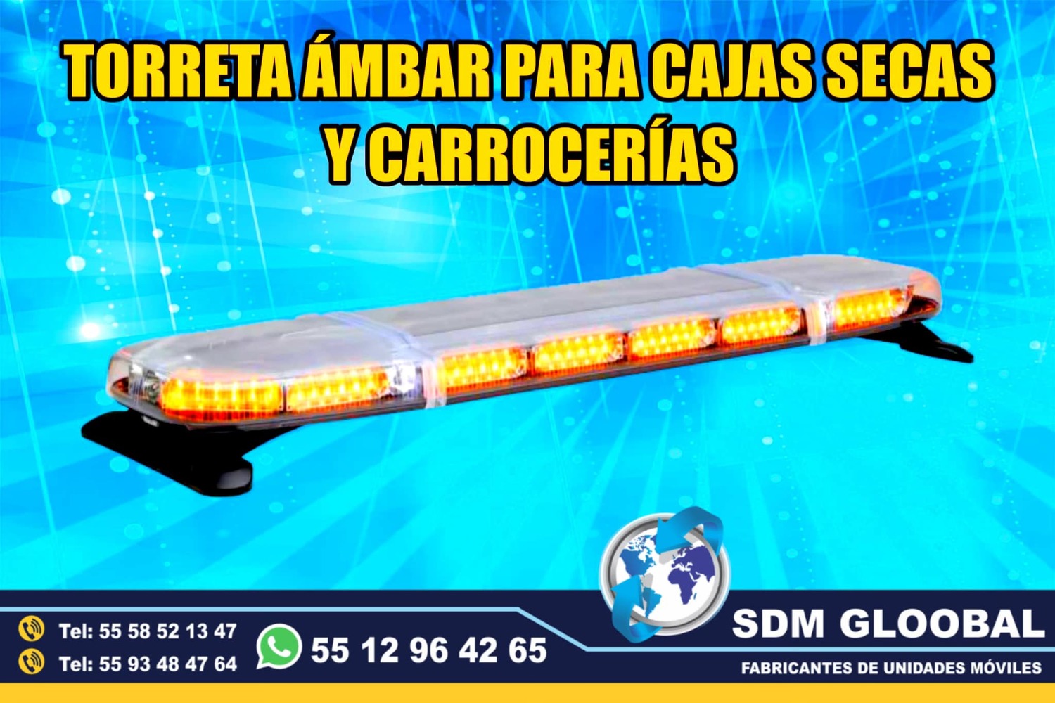 Venta de Torreta de Leds para patrullas rojo Federal Signal 
