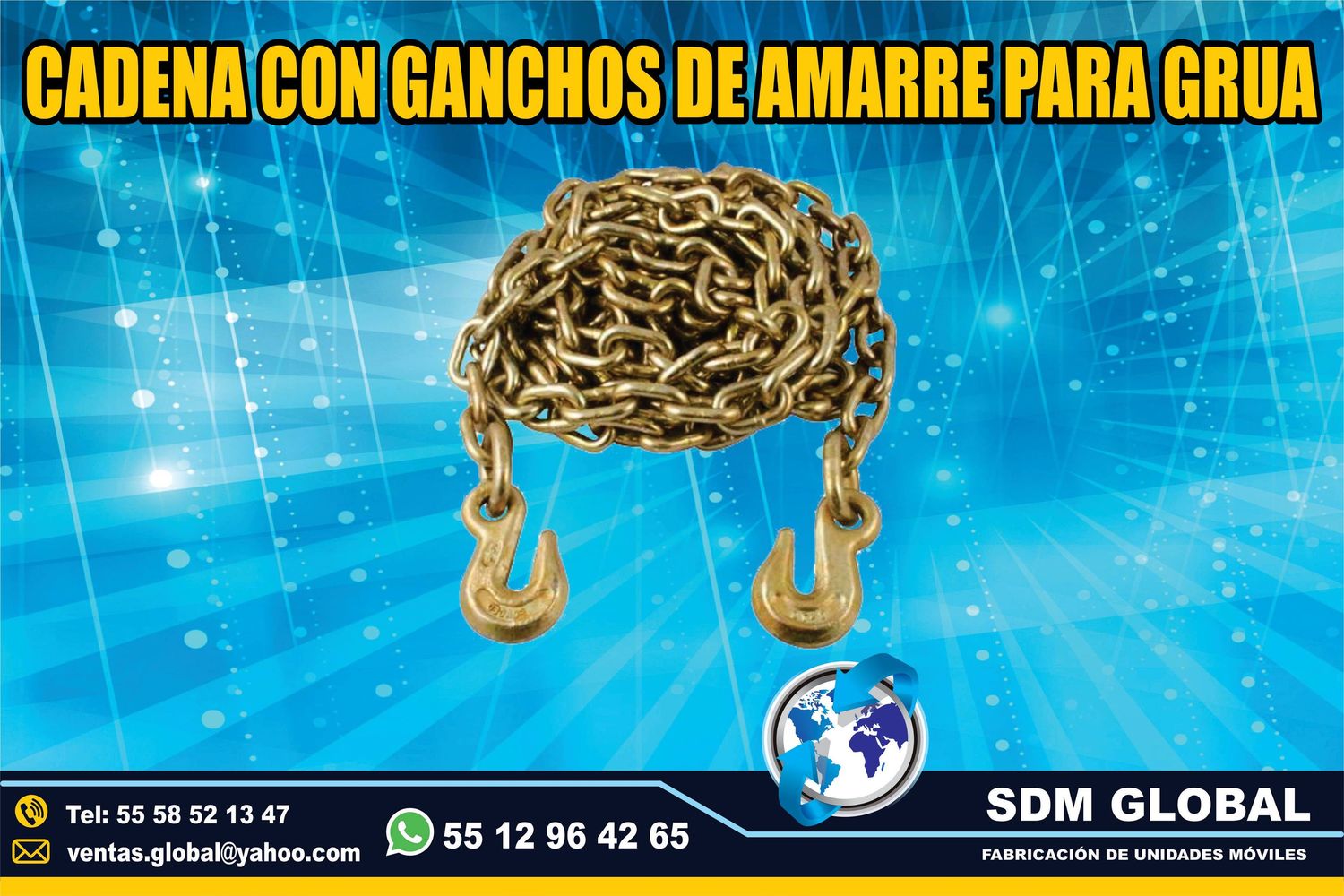 VENTA DE CADENAS DE AMARRE para gruas<br>
